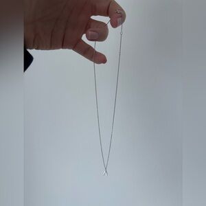 Elegant Silver Wishbone Necklace